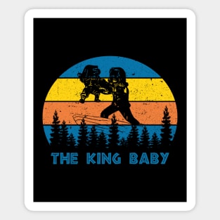 Retro The King Baby Magnet